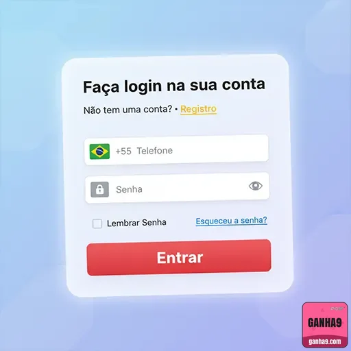 ganha9 - login premium - Entrar na Conta
